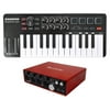 Focusrite SCARLETT 18I8 2nd G USB Audio Recording Interface+Keyboard Controller