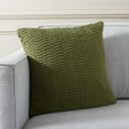 thumbnail image 2 of SAFAVIEH Mari 18" x 18" Modern Moss Green Solid Cotton Decorative Pillow, 2 of 6