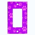 thumbnail image 5 of Metal Light Switch Plate Cover Dog Bone Treats Neon Purple DOG031, 5 of 13