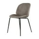 thumbnail image 1 of Silla Alta Tapizada Mirel Zurich 02 para Barra de Cocina Color Taupe Asiento Suave de Lino Patas de Hierro, 1 of 6