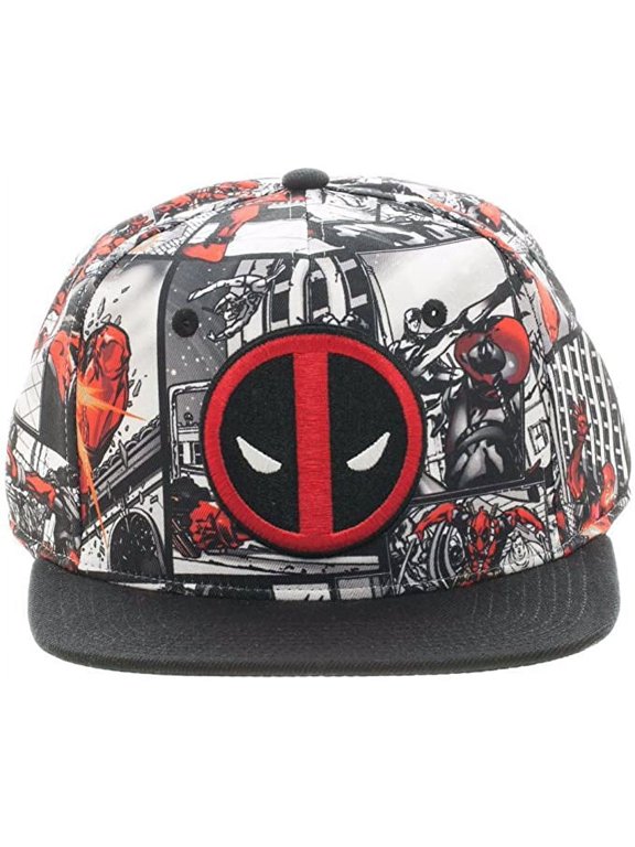 Marvel Comics Deadpool Comic Book Panels Sublimated Snapback