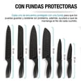thumbnail image 4 of Cuchillos de Cocina de Acero Inoxidable Casa Litus con Funda 6 Piezas, 4 of 7