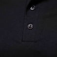 thumbnail image 3 of AHTJRT Big Tall Men's Casual Short Sleeve Henley Shirt Lightweight Relaxed Fit Stylish Button Placket Tees Black 2XL, 3 of 4