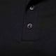 thumbnail image 2 of Playera Elvqul de Hombre Negro Casuales Algodón Manga Corta de Color Sólido Solapa Botones, 2 of 3
