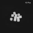 thumbnail image 3 of Uxcell 10Pcs Plastic Gears 9 Teeth Plastic Shaft Gears Model 092AA Reduction Gear for RC DIY Robot,White Module 0.5, 3 of 6