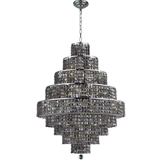 Elegant Lighting Maxime 30" 28 Light Royal Crystal Chandelier