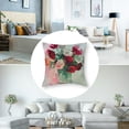 thumbnail image 5 of Rose Floral Watercolor Illustration' Animal Throw Cushion Pillow Cover for Living Room, Sofa, 5 of 7