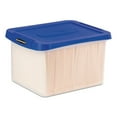 thumbnail image 6 of Bankers Box 0086202 14 in. x 17.38 in. x 10.5 in. Heavy Duty Plastic File Storage - Clear/Blue (2/Pack), 6 of 7