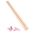 thumbnail image 2 of 2x Yoga Pole Back Straightener Stretch Stick Multipropósito Corrección jorobada Pranayama Pole Training Tool Movilidad Entrenamiento para Fitness Madera 50cm shamjiam Postes de yoga, 2 of 8