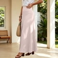 thumbnail image 3 of Lmueinov Womens Flowy Maxi Skirts Cotton Linen High Waisted A Line Long Skirts for Women 2026 Fall Winter Trendy Beach Vacation Skirts, 3 of 6