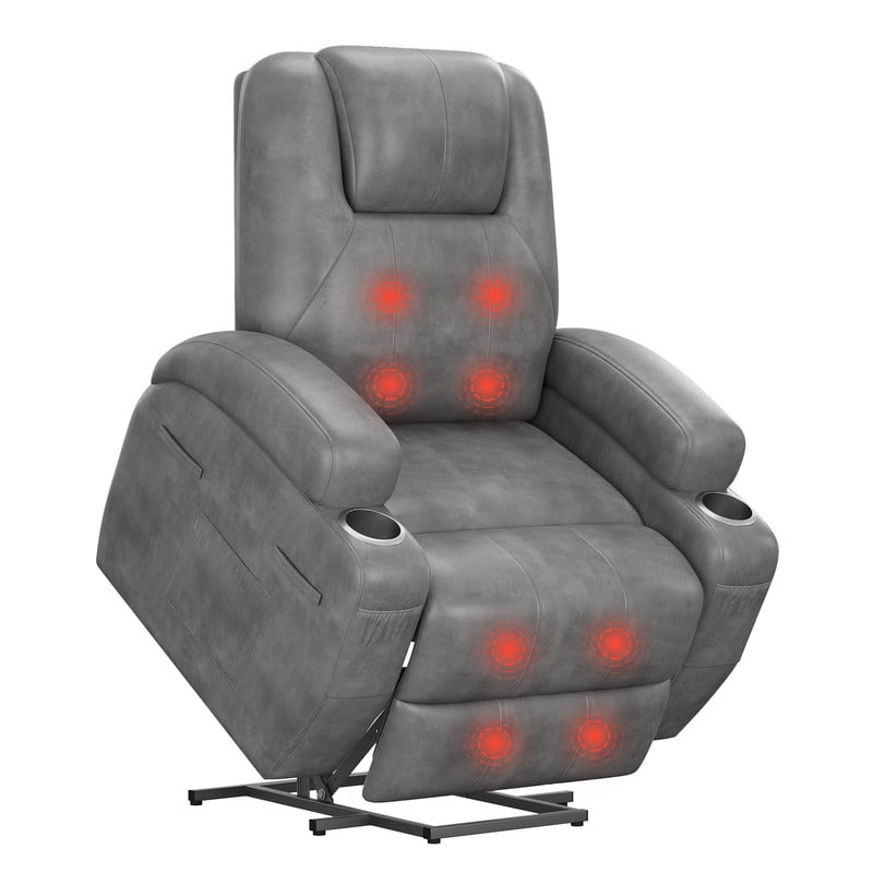 Homall Lift Recliner Comfy Chair Power Massage Electric Recliner Chairs for Adults,Gray