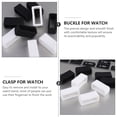 thumbnail image 5 of FELTECHELECTR 8Pcs White Watch Band Fastener Rings Silicone for Durable 20mm, 5 of 8