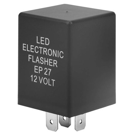 CATPAN EP27 5-Pin LED Flasher Flash Relay LED Turn Indicator Flasher Relay 12V for Turn Light Hyper Flash Fix,Suitable for LED turn lights or normal lights