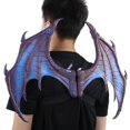 thumbnail image 4 of PU Telas Saludables Mardi Gras Wing, Dragon Wing Props, Adultos De Pascua Para Halloween Niños Mayores De 8 Años Fiesta De Juego De Rol ANGGREK Azul púrpura, 4 of 8