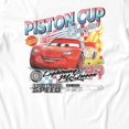 thumbnail image 3 of Disney Pixar Cars Women's Piston Cup Champion T-Shirt (Bright White, S-XXL), 3 of 4