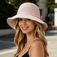 thumbnail image 2 of Unir Foldable Sun Hat for Women, Wide Brim Crochet Straw, Lightweight UV Protection Beach Hat, 1 Piece, One Size, 2 of 4