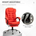 thumbnail image 3 of HomCom Executive Chair with Reclining & Swivel, 264 lb. Capacity, Red, 3 of 9