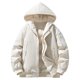 thumbnail image 2 of Ceisia Men's solid color warm hooded coat long sleeve outerwear Gift, 2 of 8