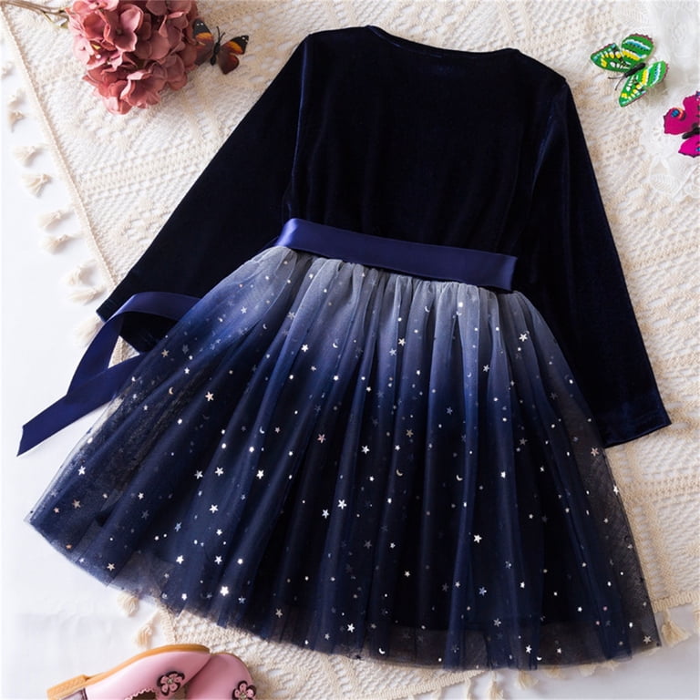 navy blue dress for baby girl Amazon.com: Fommykin Girls Sweater Dress Kids Crew Neck Long Sleeve Cute  Fall Winter Kintted Dresses for 4-14Years Beige: Clothing, Shoes & Jewelry main image 1