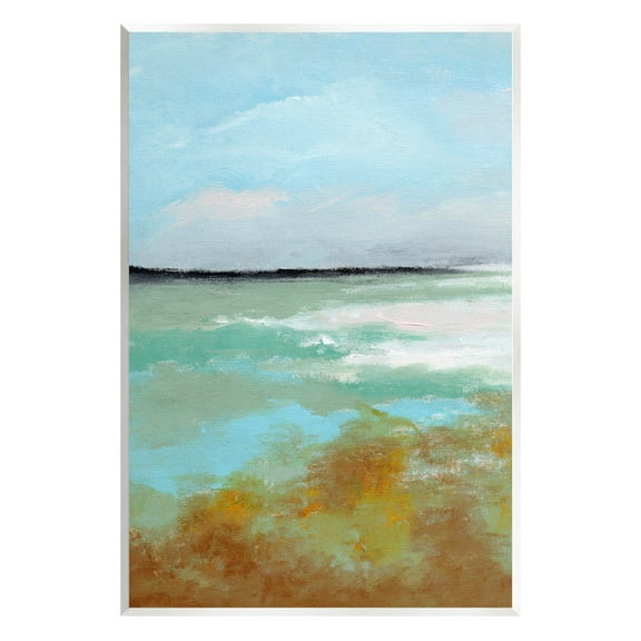 Stupell Industries Abstract Ocean Moss Scenery Painting Unframed Art Print Wall Art, Design by Nikita Jariwala