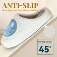 thumbnail image 3 of Smile Face Slippers for Women Comfy Thick Sole Happy Face Slippers Soft Plush Fuzzy Slip-On Women Slippers Retro Cozy Slippers Warm House Slippers for Indoor & Outdoor .., 3 of 6