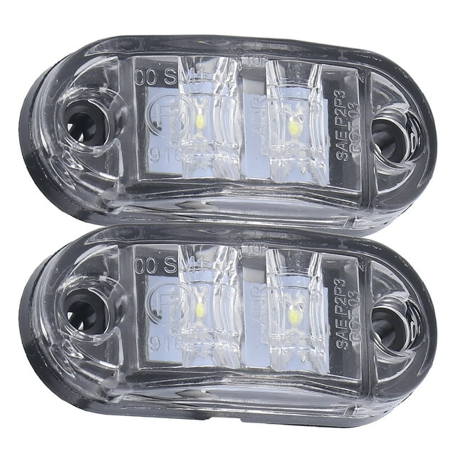 Luz LED De Marcador De Remolque, 10-30V 2LED Luz De Marcador Lateral Lámpara De Señal De Alto Brillo Para Automóviles, Camiones, Remolques, Vehículos Recreativos