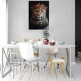 thumbnail image 2 of MUDKET Cheetah Wall Decor, Cute Pink Sunglasses Cheetah Canvas Wall Art Prints, Funny Animal Wall Pictures for Living Room, Modern Wall Paintings for Bedroom 40"L x 28"W, 2 of 9