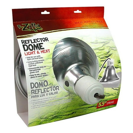 Zilla Reflector Dome Light & Heat Terrarium Light Fixture, 8.5