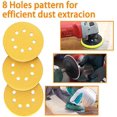 thumbnail image 5 of 5 Inch Sanding Discs, 60 Grit Sandpaper 8 Hole Hook and Loop Sanding Pads Orbital Sander Sander Paper, 100-Pieces, 5 of 5