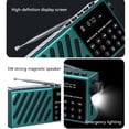 thumbnail image 6 of Portable Pocket FM Radio,Wireless Bluetooth Speaker,Solar Rechargeable Handheld Radio with LED Display,TF Card/USB Playback,MP3 Player,Recording,Emergency Light,Perfect for Home,Outdoor,Emergency Use, 6 of 7