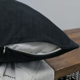 thumbnail image 3 of Home Soft Things Supersoft 20-inch Throw Pillow Covers (Set of 4) Black Polyester, 3 of 5