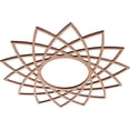 thumbnail image 2 of Ekena Millwork 16"OD x 6 1/8"ID x 3/8"T Eleanor Wood Fretwork Pierced Ceiling Medallion, Cherry, 2 of 3