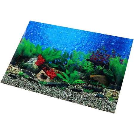 Aquarium Background 3D Double-Sided Wallpaper Underwater Backdrop Landscape  Poster for Fish Tank,Household and Office | Walmart Canada