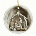 thumbnail image 4 of Nativity Christmas Ornaments, New Christian Ornaments Jesus Nativity Ornament Christmas Tree and Window Decor, Catholic Religious Gifts for Family Friends, Nativity Scene Decor Festive Faith Ornament, 4 of 5