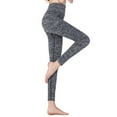 thumbnail image 5 of Women's High Waist Yoga Pants Workout Running Capri Legging Inner Pocket, 5 of 6
