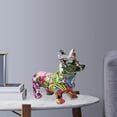 thumbnail image 4 of Estatuas de Corgi simples, coloridas, coleccionables, de resina, simulación de animal, estatua de perro para Estilo 1, 4 of 9