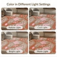 thumbnail image 7 of ODIKA 3'x5' Terracotta Pink Abstract Botanical Design Washable Accent Rug Mid Century Modern Scandinavian Style Geometric Floral Motifs With Pet Friendly, Non-Shedding Mat for Bedside, Nursery Room, 7 of 7