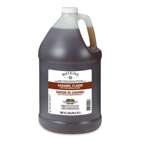 Watkins Caramel Flavor 1 Gallon (Shelf Stable Ambient, Liquid, Plastic Pouring Container)
