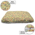 thumbnail image 3 of Geometric Pet Bed, Gummy Candy Inspired Rounded Edge Vibrant Color Square Shapes Repeating Pattern, Resistant Pad for Dogs and Cats Cushion with Removable Cover, 24" x 39", Multicolor, by Ambesonne, 3 of 4