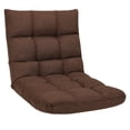 thumbnail image 1 of Costway Chaise de Sol Réglable à 14 Positions, Fauteuil de Jeu Paresseux Pliant, Chaise Longue, Café, 1 of 10