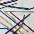 thumbnail image 2 of Elyon Tableware® 16-Piece 8.5" Metal Drinking Straws Set, Reflective Black Colored, 6 Bent Straws, 6 Straight Straws, 3 Cleaning Brushes With a Travel Bag, Eco-Friendly Stainless Steel Straws, 2 of 2