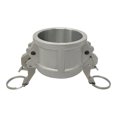 thumbnail image 2 of Gloxco Self Locking Camlock Fitting, Type DC, Aluminum, 2" Cam and Groove Dust Cap (CAM-20-DCSL-AL), 2 of 5