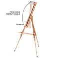 thumbnail image 6 of Costway Foldable Wood Tripod Easel Sketching & Painting Tilting Display Stand Art Craft, 6 of 10