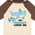 thumbnail image 4 of Inktastic My Grammy Loves Me with Cute Sharks Boys or Girls Long Sleeve Baby Bodysuit, 4 of 5