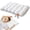 White, variant on Pineapple Pillow, Cloud Bread Pillow Insert, 29x19x6.3 Inch Height Thick Support Bed Pillow, Fluffy Cloud Cushion, Ergonomic Neck Support Sleeping Pillow, Down Alternative Soft Pillow Core, Orange