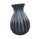 thumbnail image 5 of Jarrón de flores moderno Jarrón irrompible Arreglo floral decorativo minimalista para Gris, 5 of 9