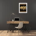 thumbnail image 3 of Zarris, Chariklia 26x32 White Modern Wood Framed Museum Art Print Titled - African Mask IV, 3 of 4