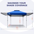 thumbnail image 4 of Eagle Peak 17x10 ft Sky Blue Instant Outdoor Canopies, Flame Resistant, 4 of 11