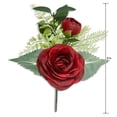 thumbnail image 2 of Mainstays 9" Artificial Mini Red Rose Bouquet Pick, 2 of 5