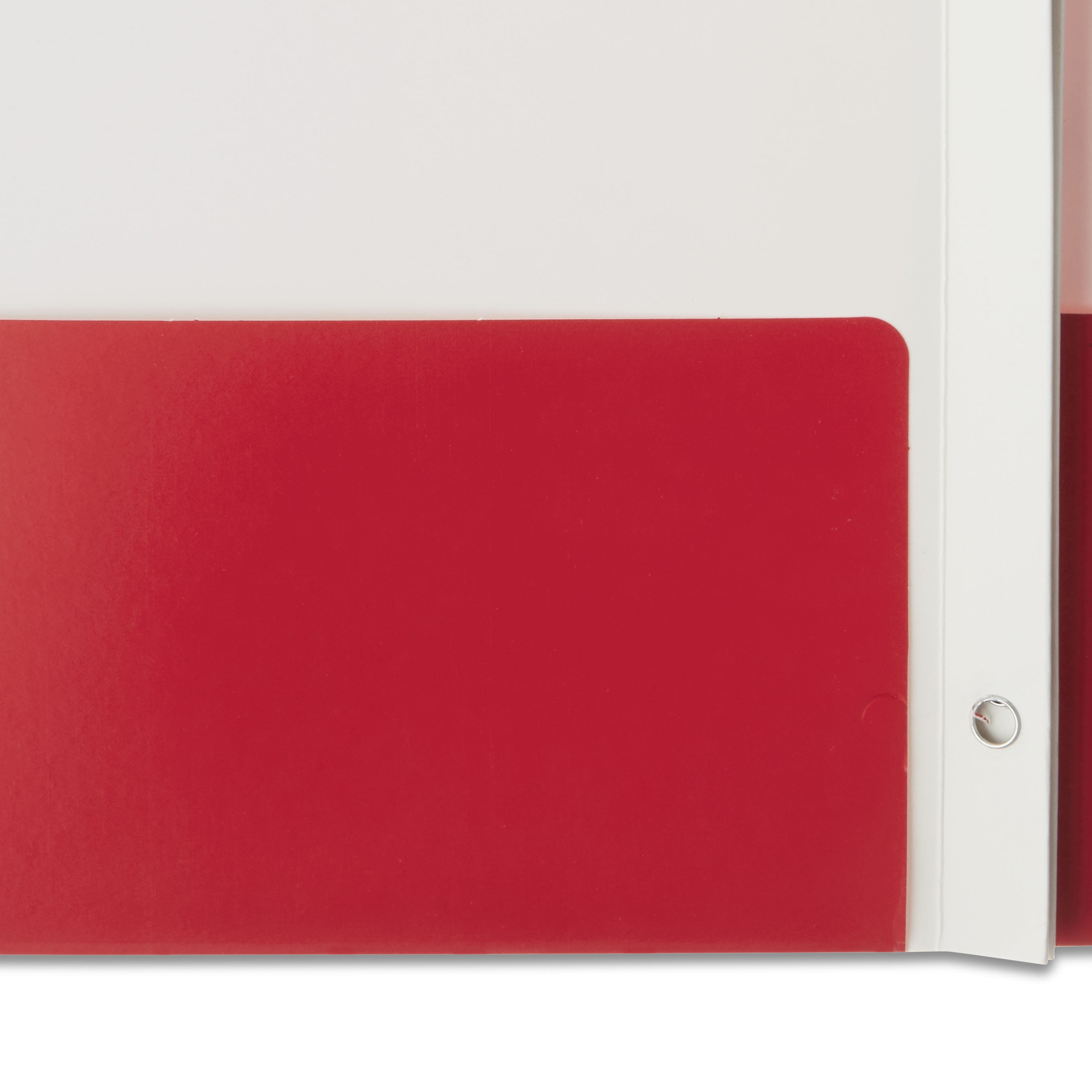 (10 pack) Pen+Gear 3-Prong Paper Folder, Solid Red Color, Letter Size